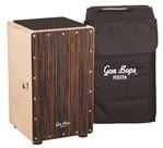 Gon Bops Fiesta Cajon Walnut Snare with Bag Front View